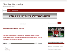 Tablet Screenshot of charlieselectronics.com